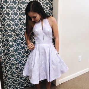 light purple homecoming dress